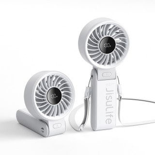 Mini wiatrak wentylator przenośny 5 prędkości 3600mAh USB-C - szary
