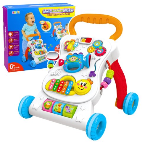 Pchacz Chodzik Edukacyjny Interaktywny Muzyczny Panel 3W1 Dźwięki