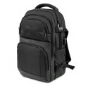 Plecak podróżny do samolotu z kieszenią na laptop 20l 40x20x25 cm - czarny