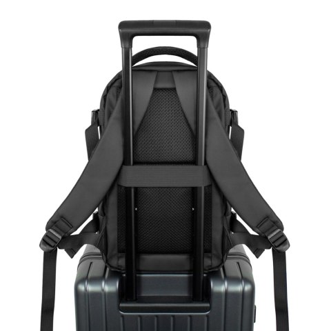 Plecak podróżny do samolotu z kieszenią na laptop 20l 40x20x25 cm - czarny