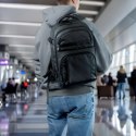 Plecak podróżny do samolotu z kieszenią na laptop 20l 40x20x25 cm - czarny