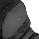 Plecak podróżny do samolotu z kieszenią na laptop 20l 40x20x25 cm - czarny