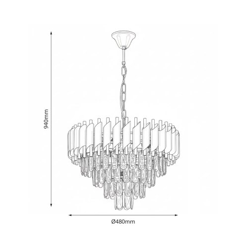 Żyrandol Cristal 7xE14