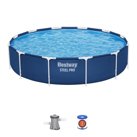 Basen ogrodowy stelażowy 366 x 76 cm zestaw Bestway 56681