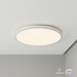 Plafon Hugo 12-18-24W 3CCT IP54 Biały