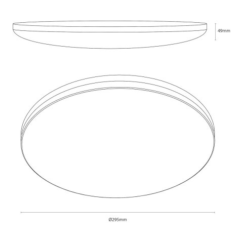 Plafon Hugo 12-18-24W 3CCT IP54 Biały