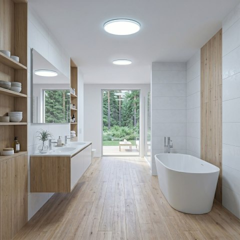Plafon Hugo 16-24-32W 3CCT IP54 Biały