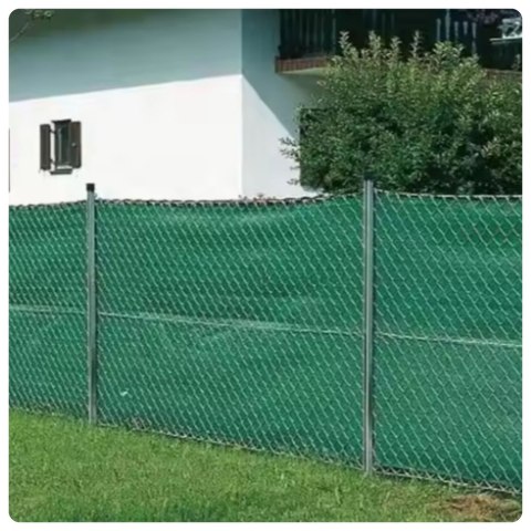 Siatka Cieniująca Na Ogrodzenie Płot Maskująca Zielona 1.5M 50M 140g/m²