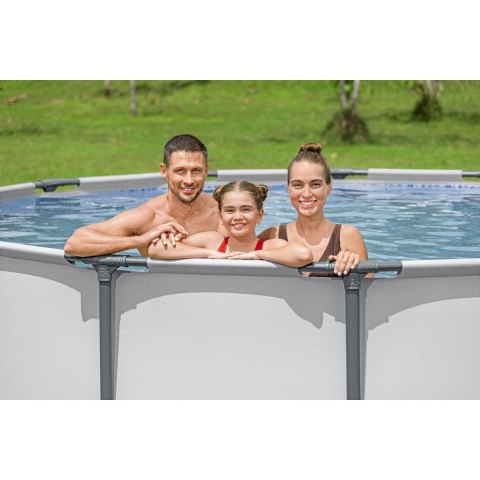 Basen ogrodowy stelażowy 427 x 107 cm 19w1 Bestway 56950