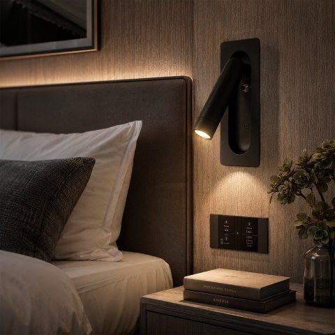 Kinkiet podtynkowy Inn 3W LED 3000K Czarny