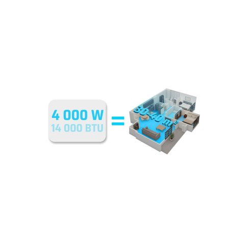 Klimatyzator przenośny z uszczelką 14000 BTU osuszacz grzanie WiFi 37l/24h Berdsen BD-584