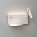 Lampa nocna z półką Shelf Led 4W+5W+2W prawa Biały