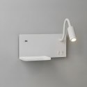 Lampa nocna z półką Shelf Led 4W+5W+2W prawa Biały