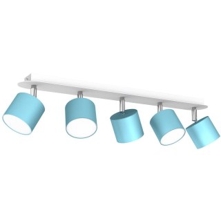 Lampa sufitowa Dixie 5xGX53 Niebieski/Biały