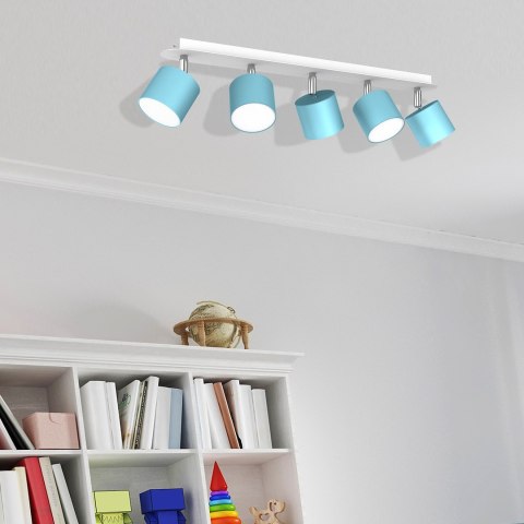 Lampa sufitowa Dixie 5xGX53 Niebieski/Biały