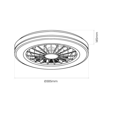 Lampowentylator Blast 24W LED + 15W
