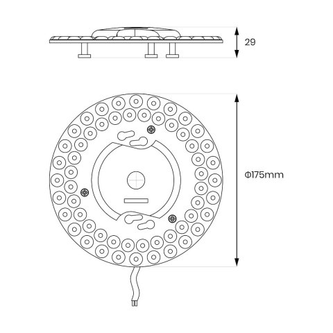 Moduł Led FIX 24W 5CCT Fi175