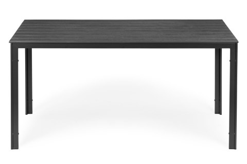 Stół ogrodowy 6-osobowy 156x78 cm polywood meble na taras szary
