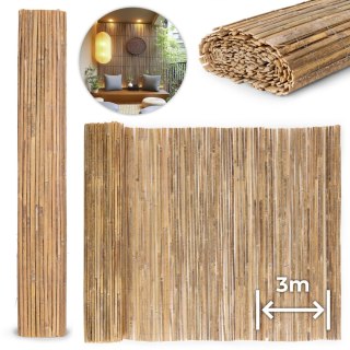 Dwustronna mata bambusowa 150x300 cm na balkon taras ogrodzenie naturalna MultiGarden