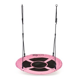 Huśtawka ogrodowa bocianie gniazdo 100 cm różowa ECOTOYS