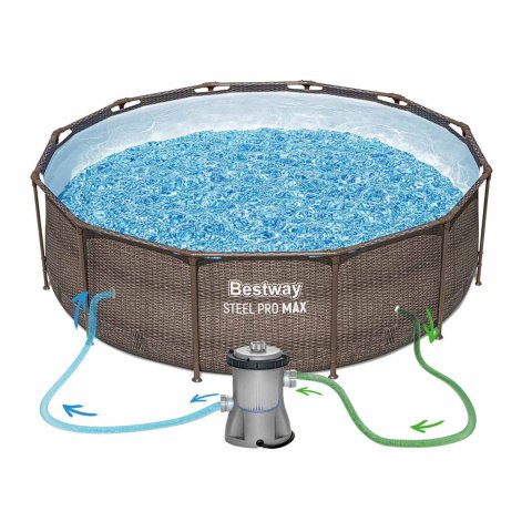 Basen ogrodowy stelażowy 366 x 100 cm 18w1 Bestway 56709