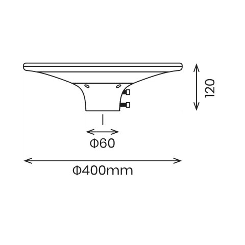 Lampa Solarna Patio 20W 2100lm 3000/4000K 40cm