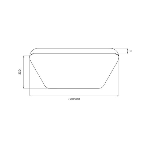 Plafon NEMO CHROME 17W LED