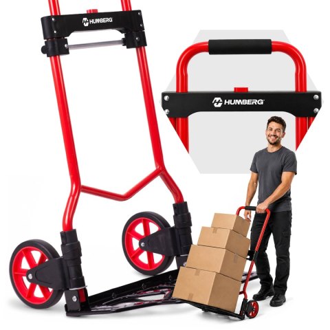 Wózek transportowy składany taczkowy młynarka magazynowy 100kg Humberg HM-517