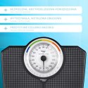 Klasyczna waga łazienkowa mechaniczna analogowa do 180 kg czarna WEBBER BMI