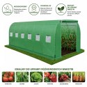 Tunel Ogrodowy Foliowy Szklarnia Na Warzywa PRO Stelaż 25MM 8x3x2M 24M²