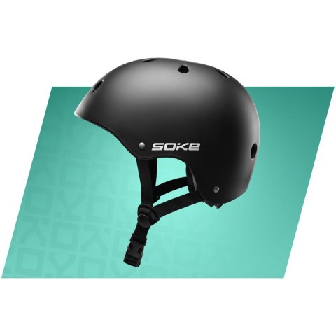 Kask sportowy Soke K1 czarny XS
