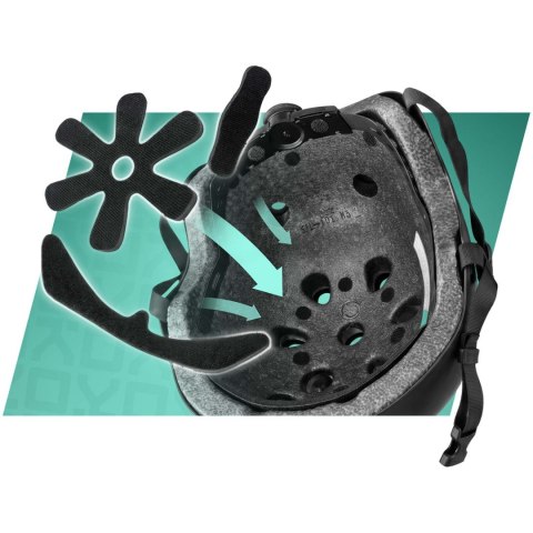 Kask sportowy Soke K1 czarny XS
