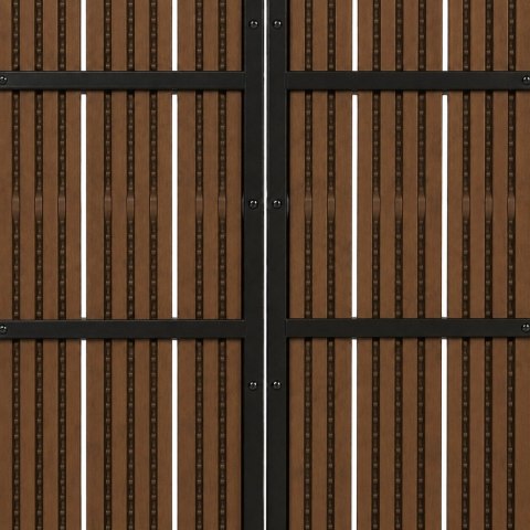 Duży stół ogrodowy 8-osobowy 180x90 cm na taras ogród brązowy blat MultiGarden