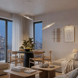 Lampa wisząca PIATTO Biała 1xGX53 fi 350mm