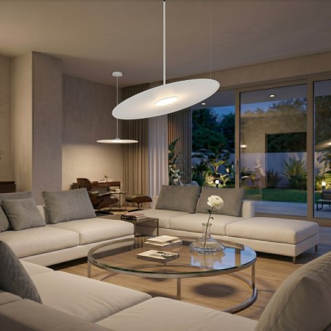 Lampa wisząca PIATTO Biała 1xGX53 fi 550mm