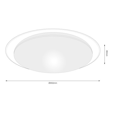Plafon SONIC 100W LED Ø850 mm