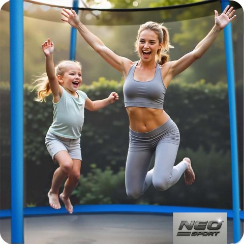 Trampolina ogrodowa 6ft/183cm z siatką wewnętrzną i drabinką Neo-Sport