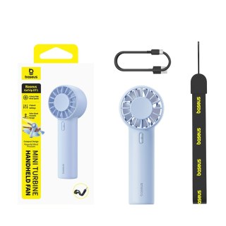 Wentylator wiatrak przenośny ręczny 1200 mAh - niebieski