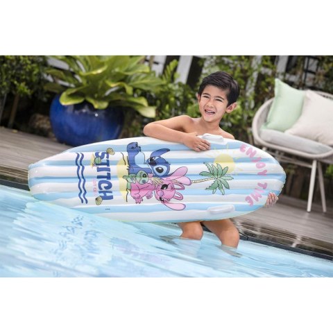 Dmuchana deska do pływania materac plażowy Lilo i Stitch 114 x 46 cm Bestway 9104V