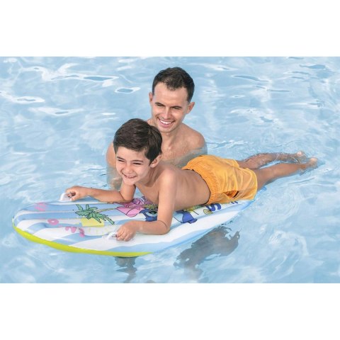 Dmuchana deska do pływania materac plażowy Lilo i Stitch 114 x 46 cm Bestway 9104V