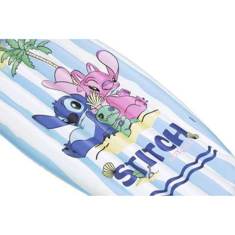 Dmuchana deska do pływania materac plażowy Lilo i Stitch 114 x 46 cm Bestway 9104V