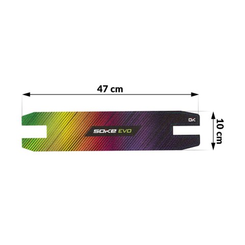 Grip tape do hulajnogi wyczynowej Soke Griptape 47x10cm Rainbow