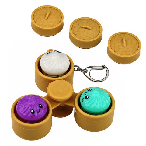 Brelok Pierożki w Koszyczku Świecące LED Dumpling Fidget Spinner 8,5 cm