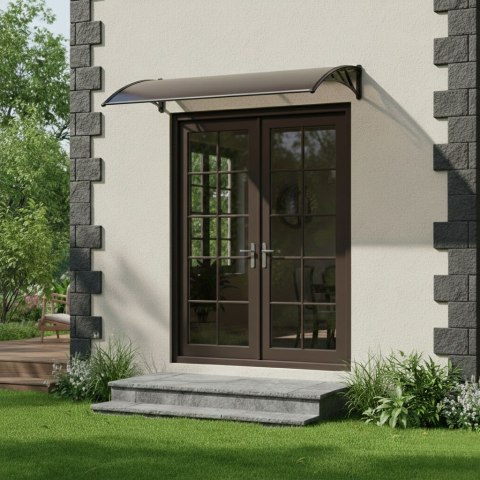 Daszek nad drzwi 120x100 cm zadaszenie osłona poliwęglan MultiGarden