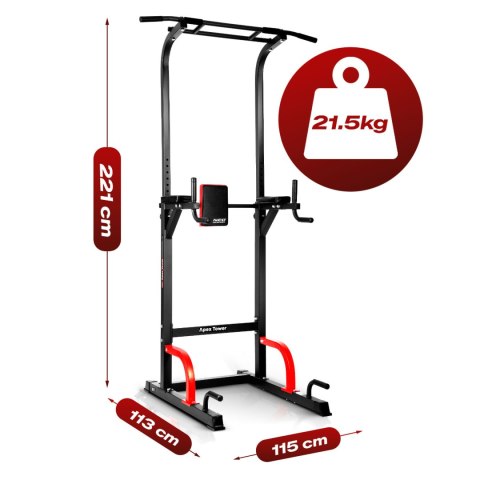 Drążek do podciągania dipów wolnostojący stabilny udźwig 150 kg Neo-Sport 130200