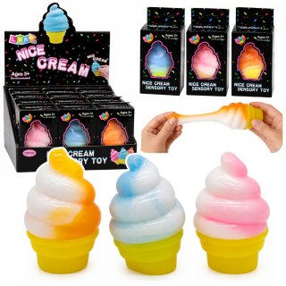 Gniotek Żelowy Lód w Rożku Squishy Rozciągliwy Do Ściskania Antystresowy