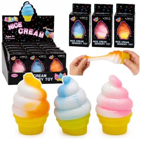 Gniotek Żelowy Lód w Rożku Squishy Rozciągliwy Do Ściskania Antystresowy