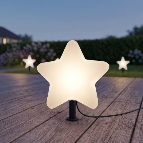 Gwiazda Ogrodowa Star 30cm 1xE27 IP44 Biały