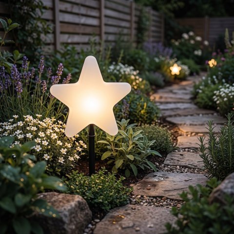 Gwiazda Ogrodowa Star 50cm 1xE27 IP44 Biały