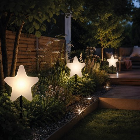 Gwiazda Ogrodowa Star 50cm 1xE27 IP44 Biały